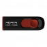 Флеш-накопичувач ADATA USB 2.0 C008 64Gb Black/Red (AC008-64G-RKD) (21350)