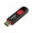 Флеш-накопичувач ADATA USB 2.0 C008 64Gb Black/Red (AC008-64G-RKD) (21350)