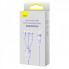Кабель Baseus Flash Series Ⅱ Two-for-three Charging Cable U+C to M+L+C 100W 1.2m Purple (CASS030105) (14750)