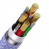 Кабель Baseus Flash Series Ⅱ Two-for-three Charging Cable U+C to M+L+C 100W 1.2m Purple (CASS030105) (14750)