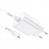 Мережевий зарядний пристрій з кабелем HOCO N22 Jetta PD25W charger set(Type-C to Type-C)(EU) White (6931474760081) (14850)