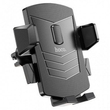 Автотримач для телефона HOCO CA86 Davy one-button air outlet car holder Black (6931474751485) (14950)