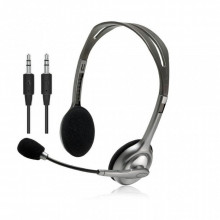 Наушники Logitech H110 Stereo Headset with 2*3pin jacks (981-000271) (16160)
