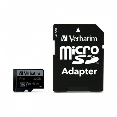 Карта памяти Verbatim 32GB microSDXC class 10 UHS-III PRO (47041) (17160)