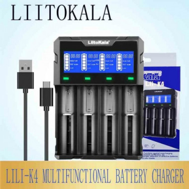 Зарядное устройство LiitoKala Lii-K4 автоматическое с функцией Power Bank на 4 АКБ (22360)