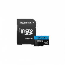 Карта пам'яті microSDXC (UHS-1) A-DATA Premier 128Gb Class 10 А1 (R-100Mb/s)  (adapter SD) (AUSDX128GUICL10A1-RA1) (460)