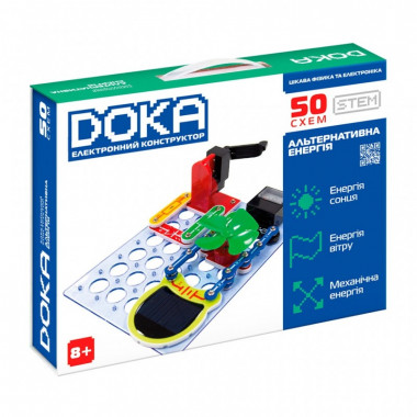 Конструктор DOKA электронный Альтернативная энергия (50 схем) (D70711) (18560)