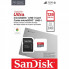 Карта пам'яті microSDXC (UHS-1) SanDisk Ultra 128Gb class 10 A1 (140Mb/s) (adapter SD) Imaging Packaging (SDSQUAB-128G-GN6IA) (18760)