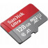 Карта пам'яті microSDXC (UHS-1) SanDisk Ultra 128Gb class 10 A1 (140Mb/s) (adapter SD) Imaging Packaging (SDSQUAB-128G-GN6IA) (18760)