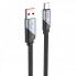 Кабель HOCO U119 USB to Type-C 5A, 1.2m, nylon, aluminum connectors, Black (6942007605007) (19760)