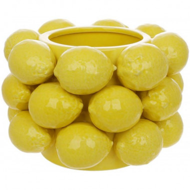 Ваза Lemon порцелянова декоративна, 17см, діаметр 25см (5760)