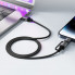 Кабель ACEFAST C20-01 USB-C to USB-C / Lightning aluminum alloy connectors charging data cable Black (6974316283768) (14860)