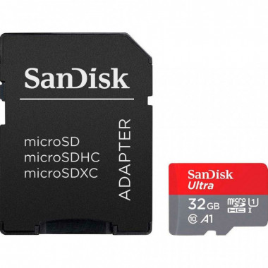 Карта памяти SanDisk 32GB microSDHC class 10 UHS-I A1 (SDSQUA4-032G-GN6IA) (18960)