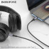 Аудіокабель BOROFONE BL24 Type-C to 3.5mm male, nylon braid, 1m, Metal Grey (6941991118982) (15270)