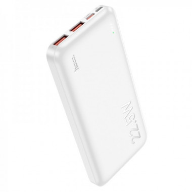 Зовнішній акумулятор HOCO J101 Astute 22.5W fully compatible power bank(10000mAh) White (6931474782489) (17270)