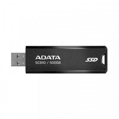 Портативний SSD ADATA SC610 500GB USB 3.2  550/500Mb/s Black (SC610-500G-CBK/RD) (21370)