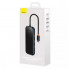 USB-хаб Baseus AcmeJoy 5-Port Type-C HUB Adapter（Type-C to USB3.0*2+USB2.0*1+Type-C PD&Data *1+RJ45*1）Dark Gray (WKJZ010113) (14670)