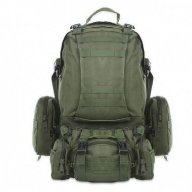 Рюкзак тактический военный с подсумками 55 л Tactical Backpack oliva B08 (17670)