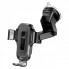 Автотримач для телефона з БЗП HOCO HW3 Wise automatic induction wireless fast charging car holder(center console) Black (6931474791849) (14870)