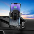 Автотримач для телефона з БЗП HOCO HW3 Wise automatic induction wireless fast charging car holder(center console) Black (6931474791849) (14870)