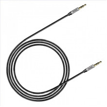 Аудіокабель Baseus M30 3.5mm male to 3.5mm male, nylon braid, 1m Silver+Black (CAM30-BS1) (18870)