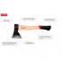 Топор 600 г, ручка пекан, 48-57 HRC INTERTOOL HT-0256 (20870)