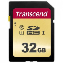 Карта памяти Transcend 32GB SDHC class 10 UHS-I U1 (TS32GSDC500S) (16970)
