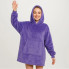 Толстовка-плед с капюшоном Huggle Hoodie Ultra Plush Blanket | Плюшевая кофта | Плед с рукавами Oversize Фиолетовый (17970)