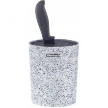 Підставка-колода Ofenbach Snow Marble для кухонних ножів 16х7х22.5см, овальна (2970)