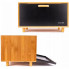 Хлібниця Kamille Black&Wood бамбукова 36х26х23см зі сталевою кришкою (3180)