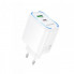 Мережевий зарядний пристрій BOROFONE BA89A Destello PD30W+QC3.0 charger (EU) White (6941991119361) (380)