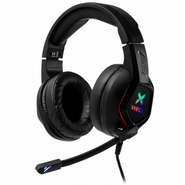 Наушники Vinga HSCU-160 Gaming LED Black (HSCU-160) (16580)