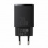Сетевое зарядное устройство Baseus Compact Quick Charger USB+Type-C 20W Черный (CCXJ-B01) (3580)