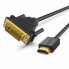 Перехідник UGREEN HDMI to DVI 2K Cable Male to Male Black 1.5m (UGR-11150) (19780)