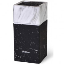 Колода-підставка для ножів Fissman Marble 11х23см, пластик чорно-білий (2980) Колода-підставка для ножів Fissman Marble 11х23см, пластик чорно-білий (2980)
