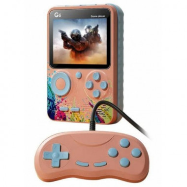 Игровая консоль приставка с дополнительным джойстиком dendy SEGA G5 500 в 1 Розовая (14290)