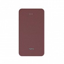 Батарея универсальная Hama 20000mAh, 15W/5V/3A, USB-C, USB-A, red (00201717) (18290)