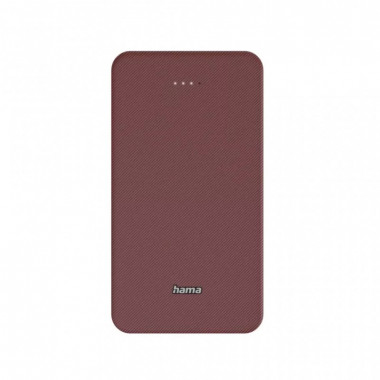 Батарея универсальная Hama 20000mAh, 15W/5V/3A, USB-C, USB-A, red (00201717) (18290)