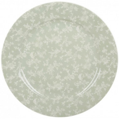 Набір 3 тарілки обідні "Floral Green" Ø27см, порцеляна (19290)