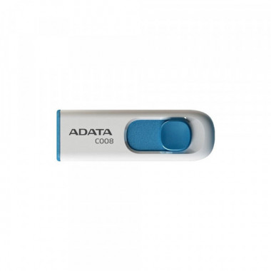 Флеш-накопичувач ADATA USB 2.0 C008 16Gb White/Blue (AC008-16G-RWE) (290)