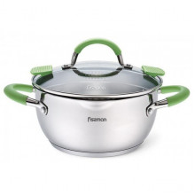 Каструля Fissman Charlotte 4.7л з кришкою-друшляком (1390)
