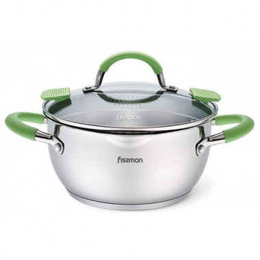 Каструля Fissman Charlotte 4.7л з кришкою-друшляком (1390)
