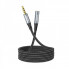 Аудiокабель HOCO UPA20 3.5mm male to 3.5mm female, nylon braid, 1m, Metal Gray (6931474762153) (15390)