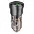 Автомобільний зарядний пристрій BOROFONE BZ23 Noble single-port QC3.0 car charger Transparent Black (6941991106903) (17390)