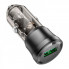 Автомобільний зарядний пристрій BOROFONE BZ23 Noble single-port QC3.0 car charger Transparent Black (6941991106903) (17390)