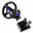 Руль игровой с педалями и коробкой передач для ноутбука пк ps2 ps3 pc usb vibration steering wheel гонки (22390)