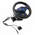 Руль игровой с педалями и коробкой передач для ноутбука пк ps2 ps3 pc usb vibration steering wheel гонки (22390)