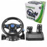 Руль игровой с педалями и коробкой передач для ноутбука пк ps2 ps3 pc usb vibration steering wheel гонки (22390)