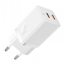 Мережевий зарядний пристрій Baseus GaN5 Pro Fast Charger C+C 40W EU White (CCGP180102) (390)
