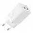 Мережевий зарядний пристрій Baseus GaN5 Pro Fast Charger C+C 40W EU White (CCGP180102) (390)